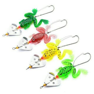 Tưng Bừng Khuyến Mãi - Mồi nhái mềm,mồi ếch có thìa câu lure - Đồ câu 24h