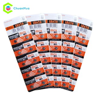 Combo 5 vỉ pin đồng hồ maxell lr626 - sỉ pin đồng hồ