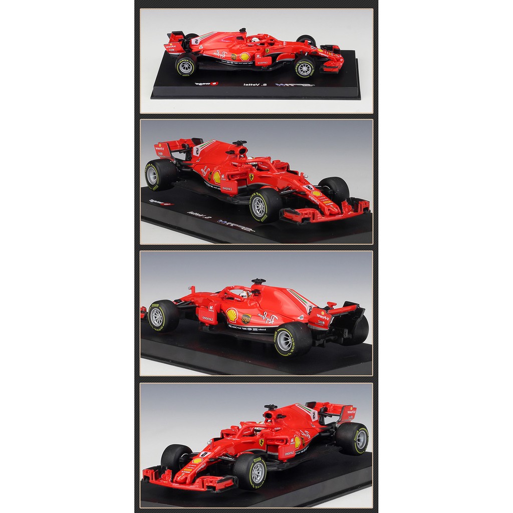 Bburago Mô Hình Xe Hơi Ferrari Series Sf71h # 5 Sebastian Vettel Tỉ Lệ 1: 43