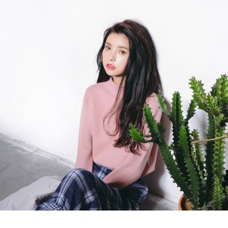 Áo len cashmere cao cấp Eal/suilliu cổ lỡ xẻ tay