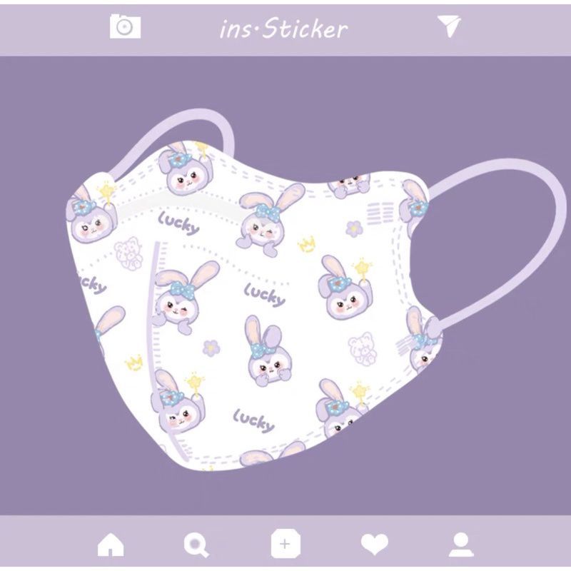 [ Túi 10 Chiếc ] Khẩu Trang 5D KN95 Hoạ Tiết Siêu Dễ Thương Size Người Lớn
