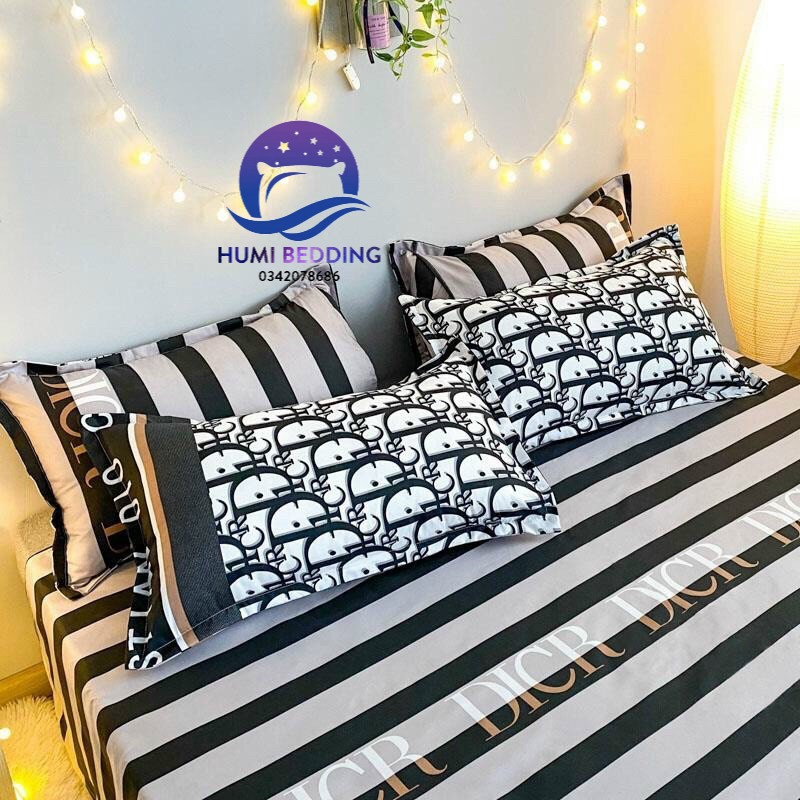 BỘ CHĂN GA GỐI POLY COTTON CHRISTIAN Dior - Bộ Chăn Ga Gối 5 Món Cao Cấp | BigBuy360 - bigbuy360.vn