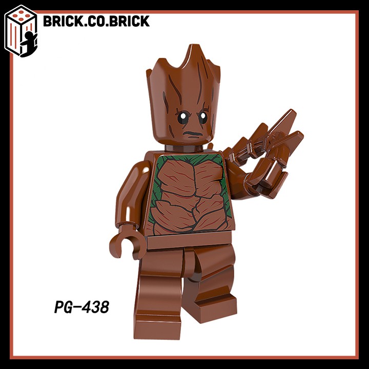 Đồ Chơi Siêu Anh Hùng Marvel DC Killmonger Lobo Super Man Groot The Wolf Iron Spider Minifigure Super Hero PG8109