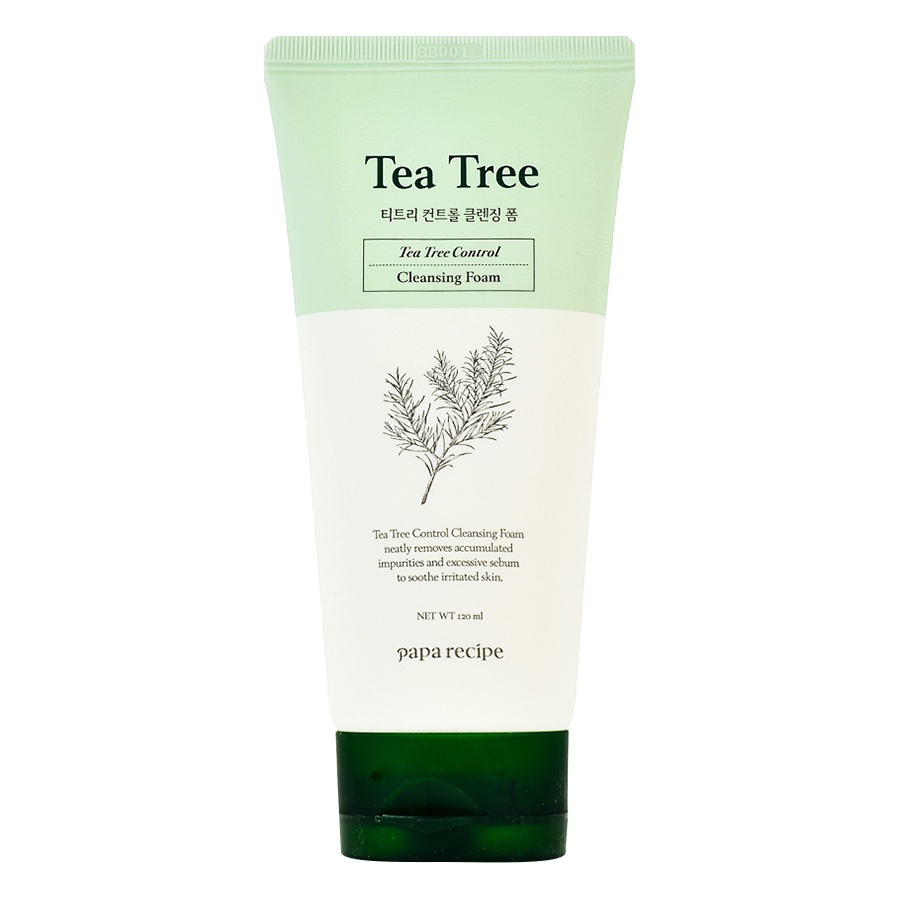 Sữa Rửa Mặt Chiết Xuất Tràm Trà Giúp Làm Sạch Sâu Paparecipe Tea Tree Contronl Cleansing Foam GomiMall
