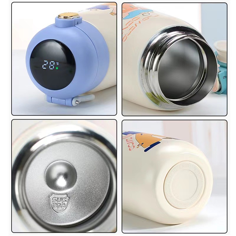 Bình Nước Giữ Nhiệt Thông Minh 316 Màn Hình Hiển Thị Nhiệt Độ Cao Tiện Lợi Dành Cho Học Sinh Nam Và Nữ