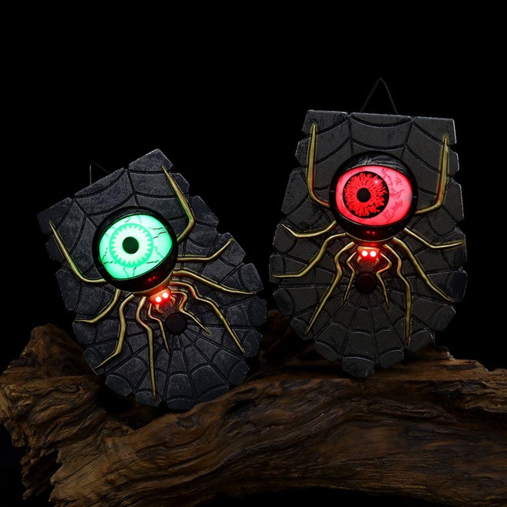 Chuông Cửa Họa Tiết Nhện Có Âm Thanh Phát Sáng Trang Trí Halloween