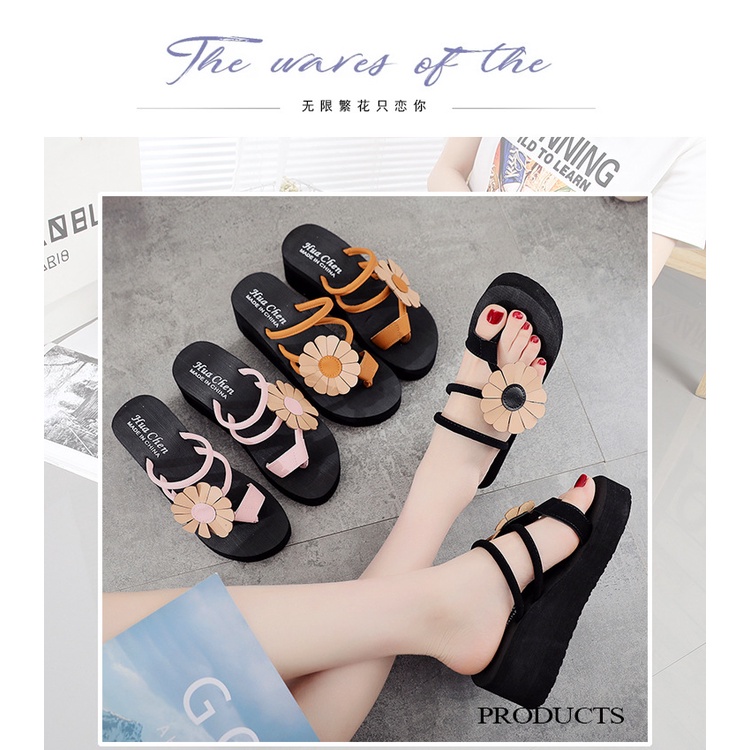 Dép sandal IELGY hở ngón đế dày thời trang mùa hè dành cho nữ đi biển