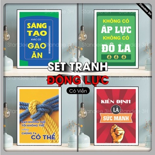 Tranh động lực treo văn phòng, slogan truyền cảm hứng, độc đáo, ý nghĩa giúp đội nhóm làm việc hăng say | 3H