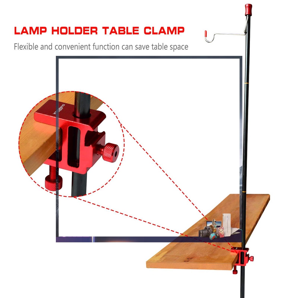 Kẹp đứng SUNDICK bằng hợp kim nhôm dành cho cột đèn