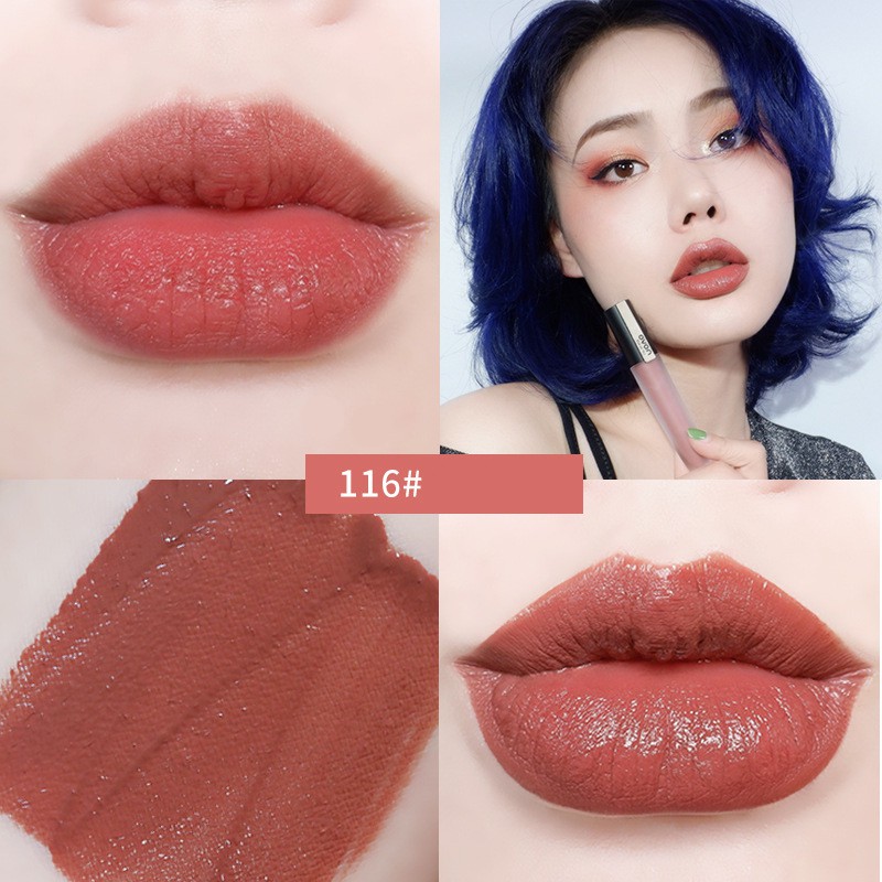 [Hàng mới về] Son môi màu lì dưỡng ẩm lâu trôi trang điểm chuyên dụng