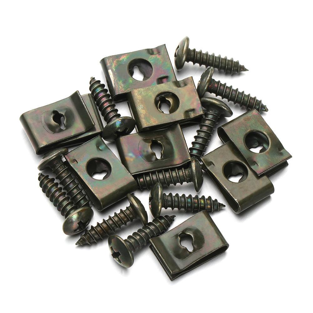 Set 10 Ốc Vít M4 M5 Bằng Nhựa Màu Đen Cho Xe Máy / Xe Hơi Ốp