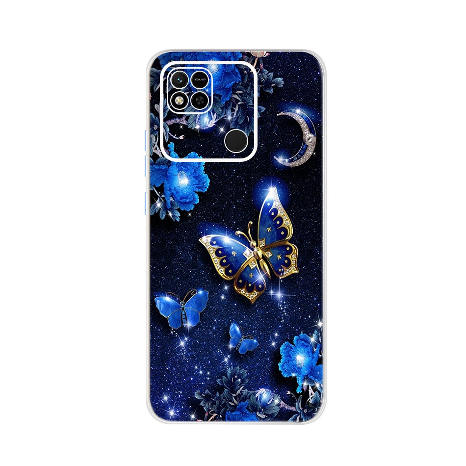 Ốp Điện Thoại TPU Silicon Mềm Họa Tiết Cánh Bướm/Bông Hoa Xinh Xắn Cho Xaiomi Redmi 10A / Redmi 10 / Redmi 10C