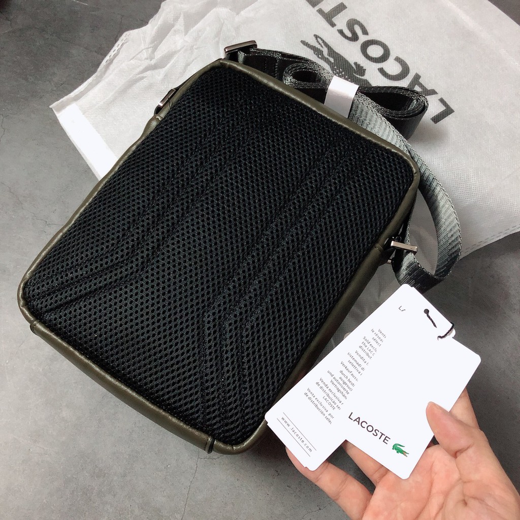 Túi Lacoste đeo chéo 2 ngăn trơn - XK834