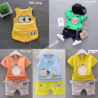 BỘ THUN CO DÃN 4 CHIỀU CHO BÉ TRAI TỪ 5-19KG