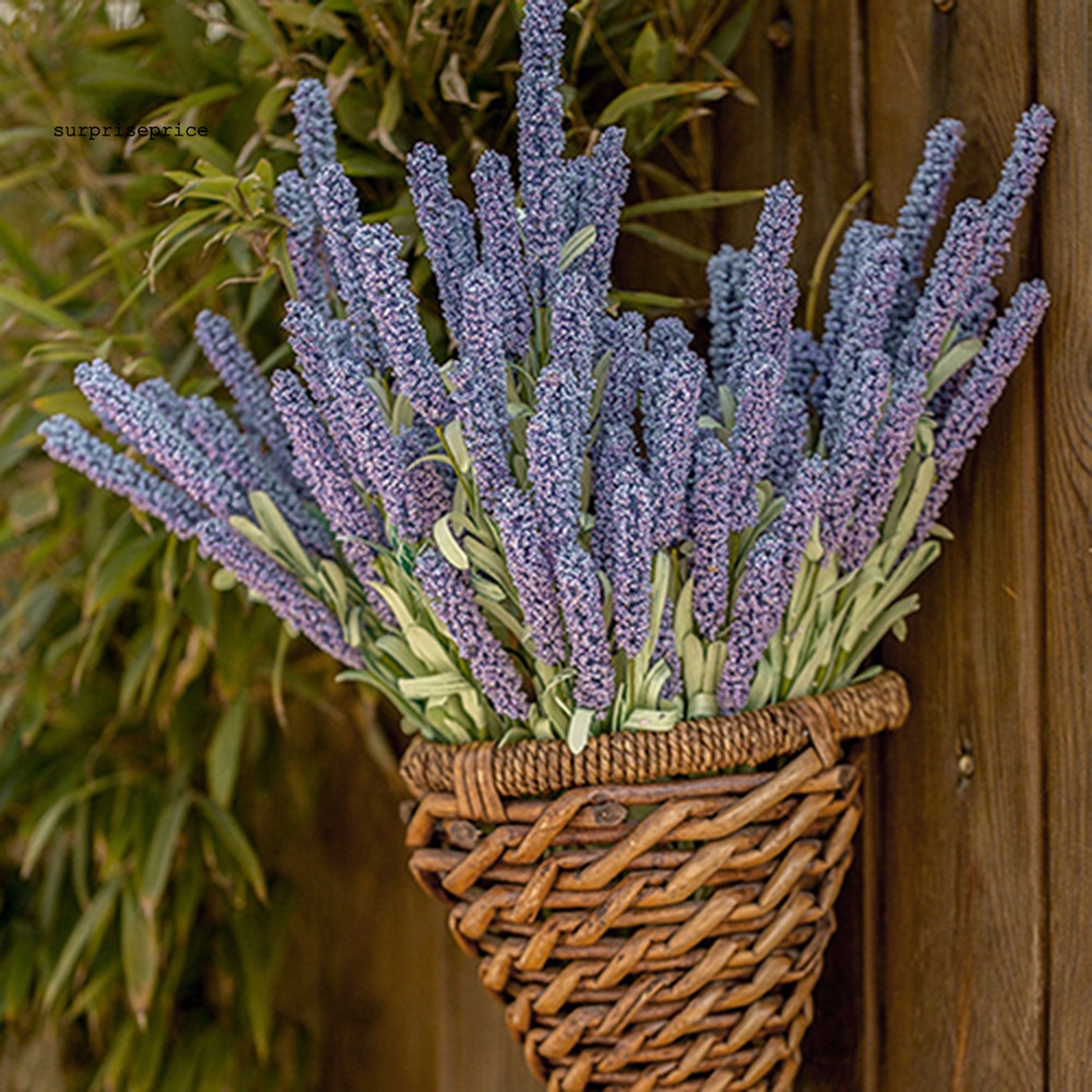 Bó Hoa Oải Hương Giả 12 Bông Trang Trí Tiệc Cưới