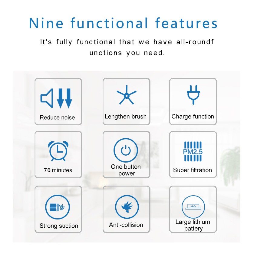 ROBOT Tự Động Dọn Nhà Thông Minh BOWAI