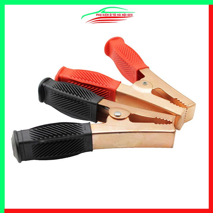 Bộ 2 Kẹp Ác Quy, Kẹp Cá Sấu Câu Bình Ô Tô 500A Cỡ Lớn 17x13x5cm