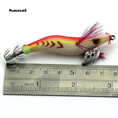 Mồi tôm giả câu cá có móc thiết kế tiện dụng