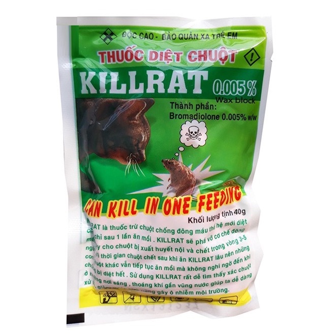 Thuốc Diệt Chuột KillRat ( gói 40g)