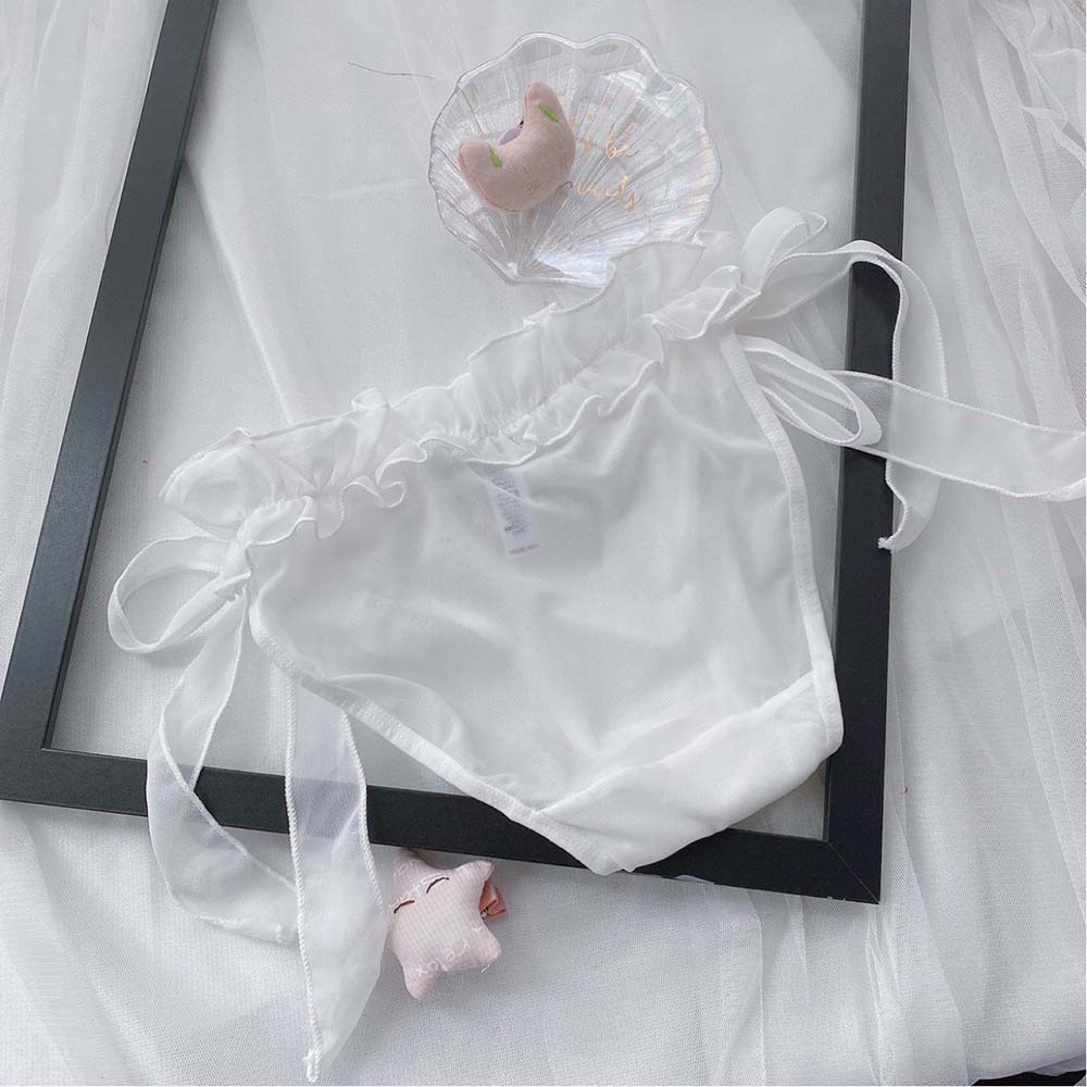 Quần Lót Cotton Không Đường May Lưng Thấp Phối Ren Trong Suốt Gợi Cảm Cho Nữ | BigBuy360 - bigbuy360.vn