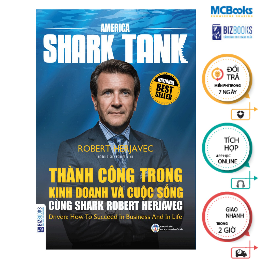 Sách - Thành Công Trong Kinh Doanh Và Cuộc Sống Cùng Shark Robert Herjavec Mcbooks