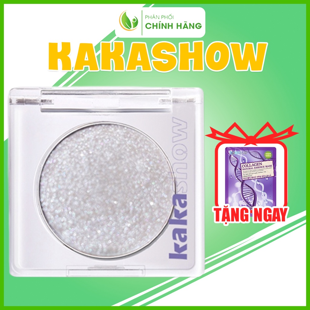 Phấn nhũ KAKASHOW, Phấn mắt trang điểm KAKASHOW màu nhũ kim tuyến sáng lấp lánh chống nước lâu trôi
