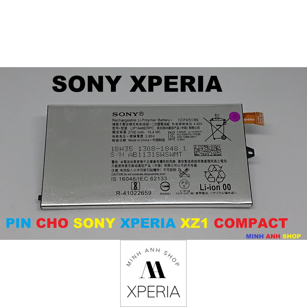 PIN CHUẨN THAY THẾ CHO SONY XPERIA XZ1 COMPACT