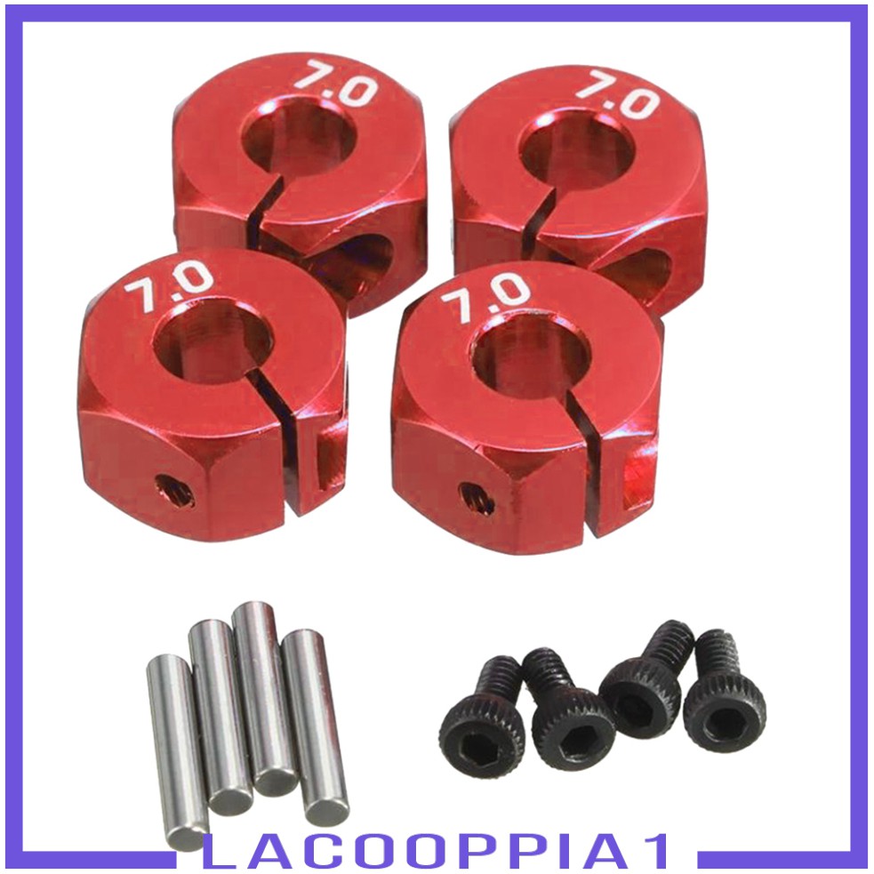 Bộ 4 Trục Bánh Xe 12mm Cho Xe Điều Khiển Từ Xa 1: 10 HSP