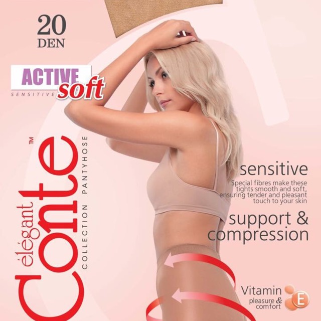 Combo 100 quần tất Nga Conte Active 20 den