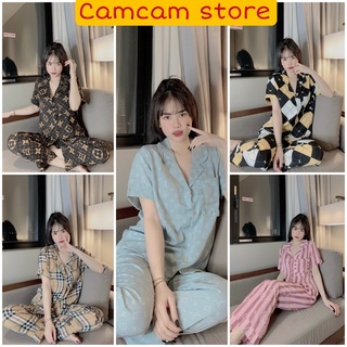 Hàng víc rẻ nhất sshoppe đồ bộ tay ngắn lụa mango