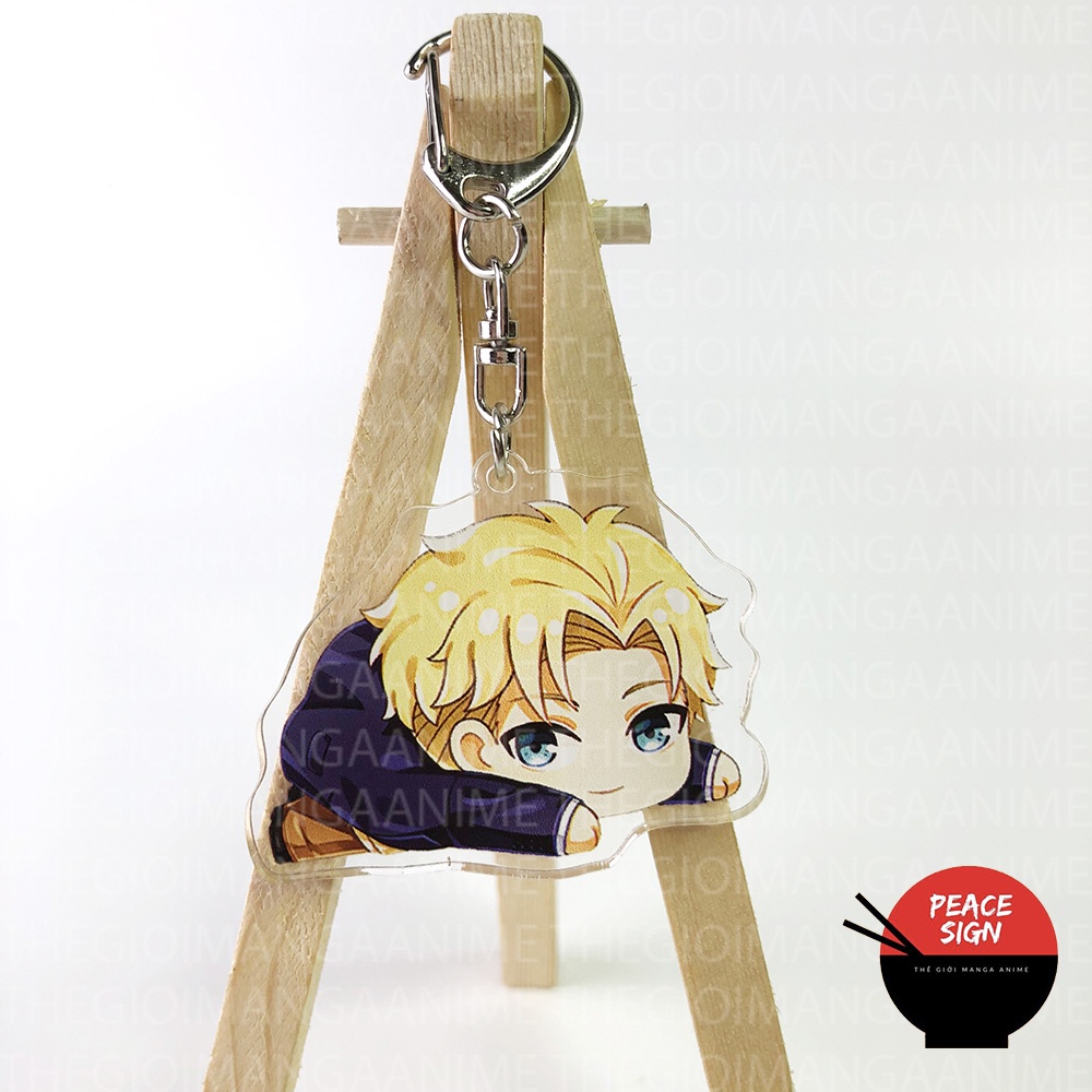 Móc khóa in hình SPY X FAMILY ver NẰM - GIA ĐÌNH ĐIỆP VIÊN anime chibi mica trong acrylic