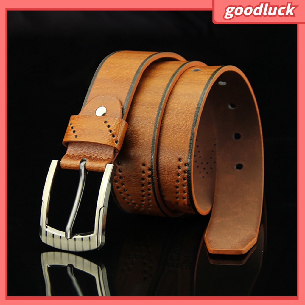 Thắt Lưng Da Đục Lỗ Cài Khóa Nhiều Màu Có Thể Tái Sử Dụng Cho Bé Trai
