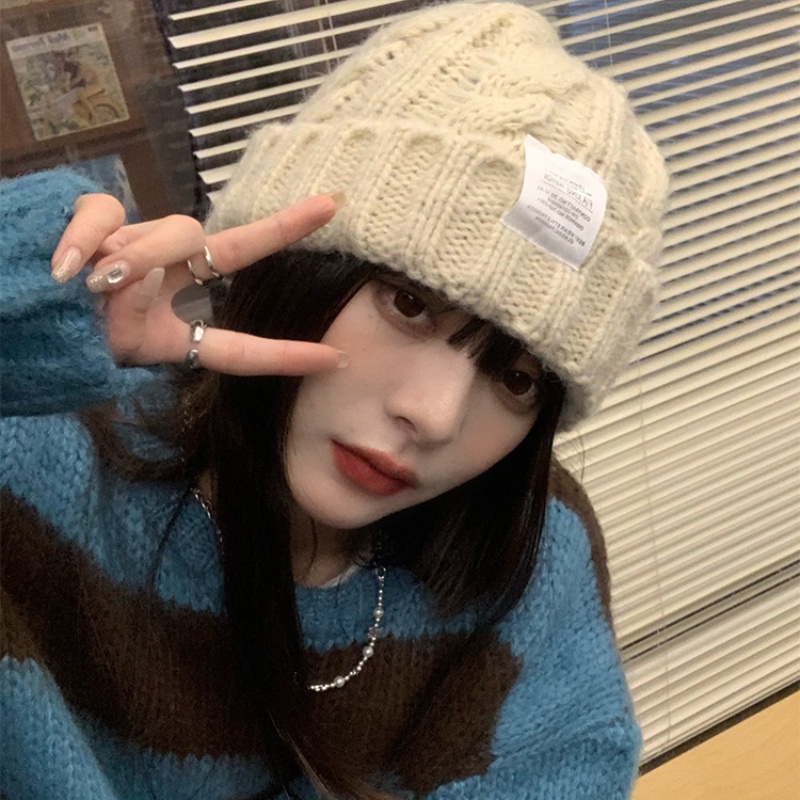 Mũ Len Dệt Kim Ấm Áp Thời Trang Dành Cho Cặp Đôi