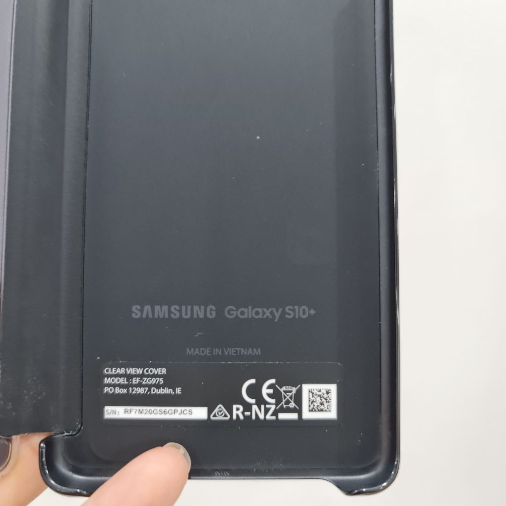 Bao Da Clear View Samsung Galaxy S10 Plus