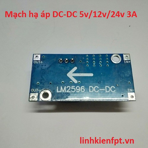 Mạch Hạ Áp 3A  3V-35V LM 2596 - COMBO 2 MẠCH