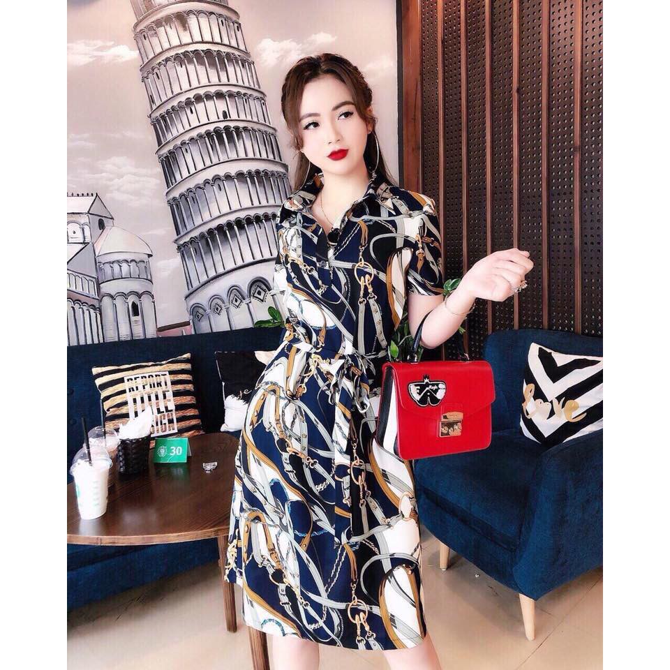 Váy suông đuôi tôm mặc dược 2 kiểu | BigBuy360 - bigbuy360.vn