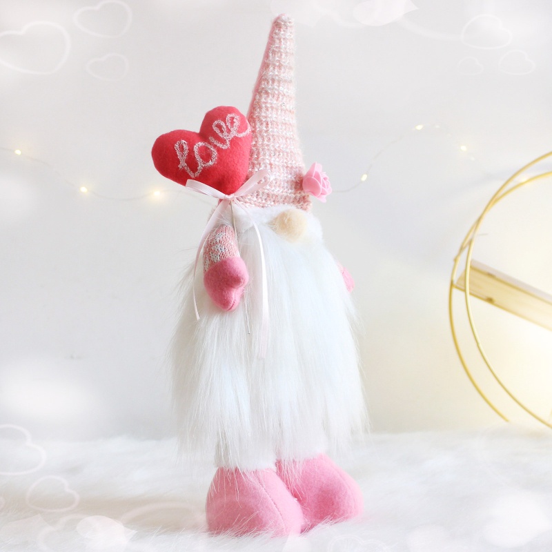Mô Hình Nhân Vật Gnome Rose Heart Scandinavian Tomte Elf