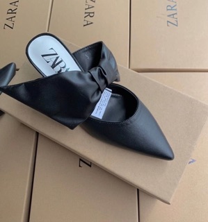Giày Mule Quai nơ Zara sz 37