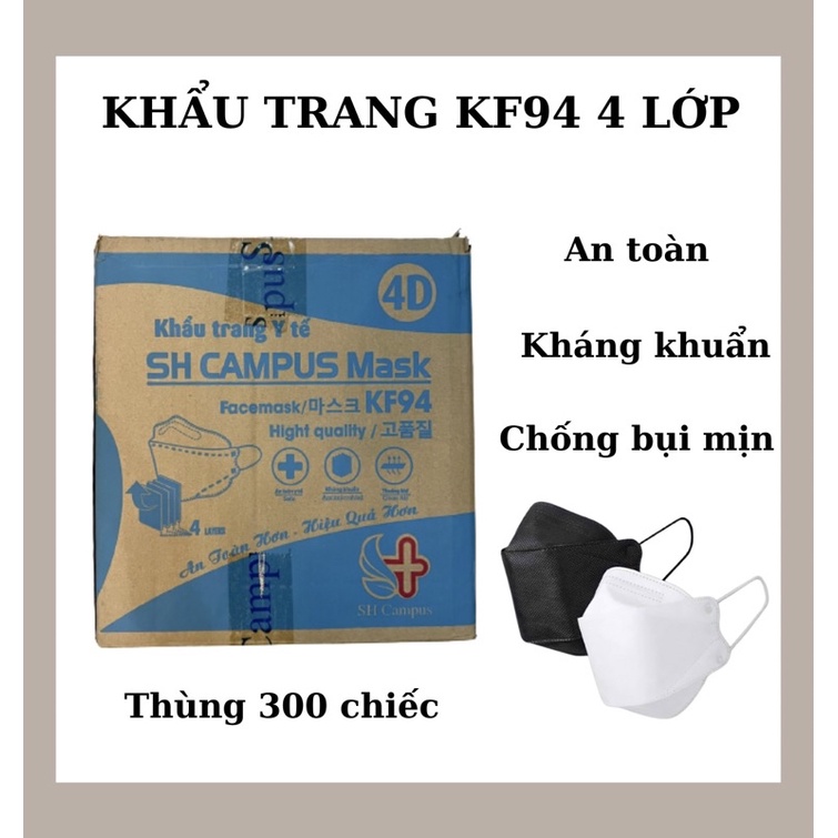 Thùng khẩu trang KF94 4D Mask 300 cái [ SẴN ]