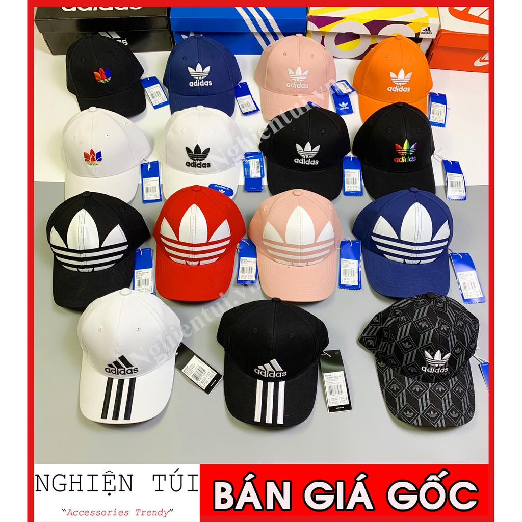 💥 [NGHIỆN TÚI GIÁ GỐC] Tổng hợp  Mũ/ Nón Kết Adidas TREFOIL BASEBALL CAP Unisex Black - EC3603 | ẢNH THẬT | GIÁ RẺ NHẤT