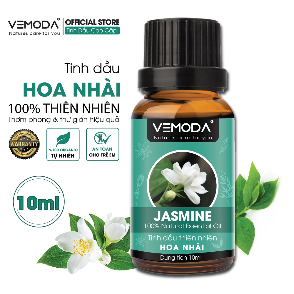 Tinh dầu hoa Nhài Vemoda 10ml làm thơm phòng và thư giãn