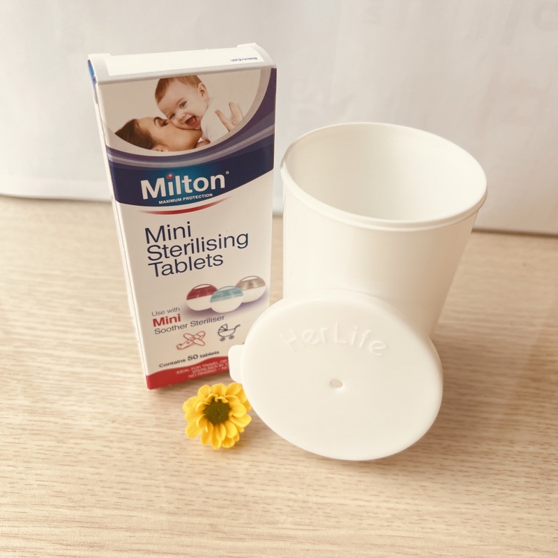 Cốc tiệt trùng kèm 20 viên tiệt trùng Milton