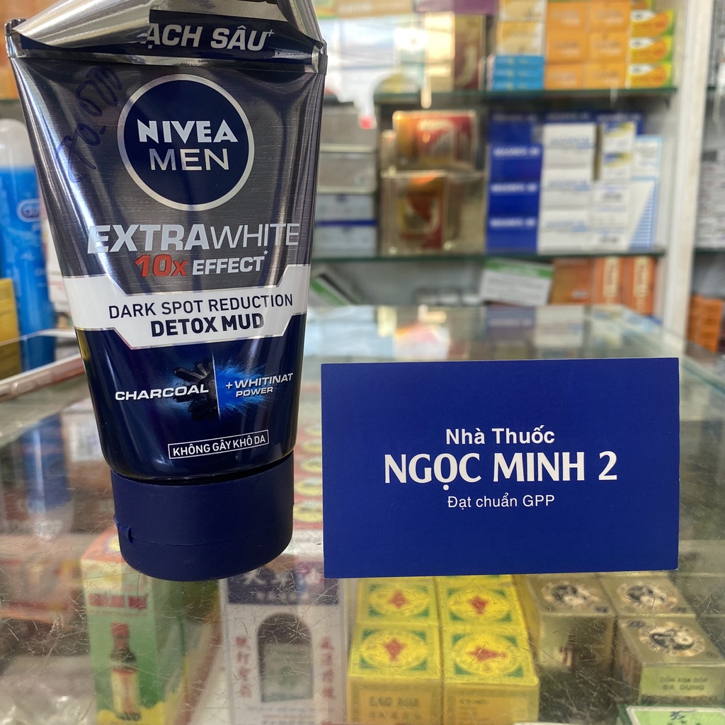 ✅ [Chính Hãng] Sữa rửa mặt Nivea men Detox Mud giúp sáng da - mờ thâm mụn