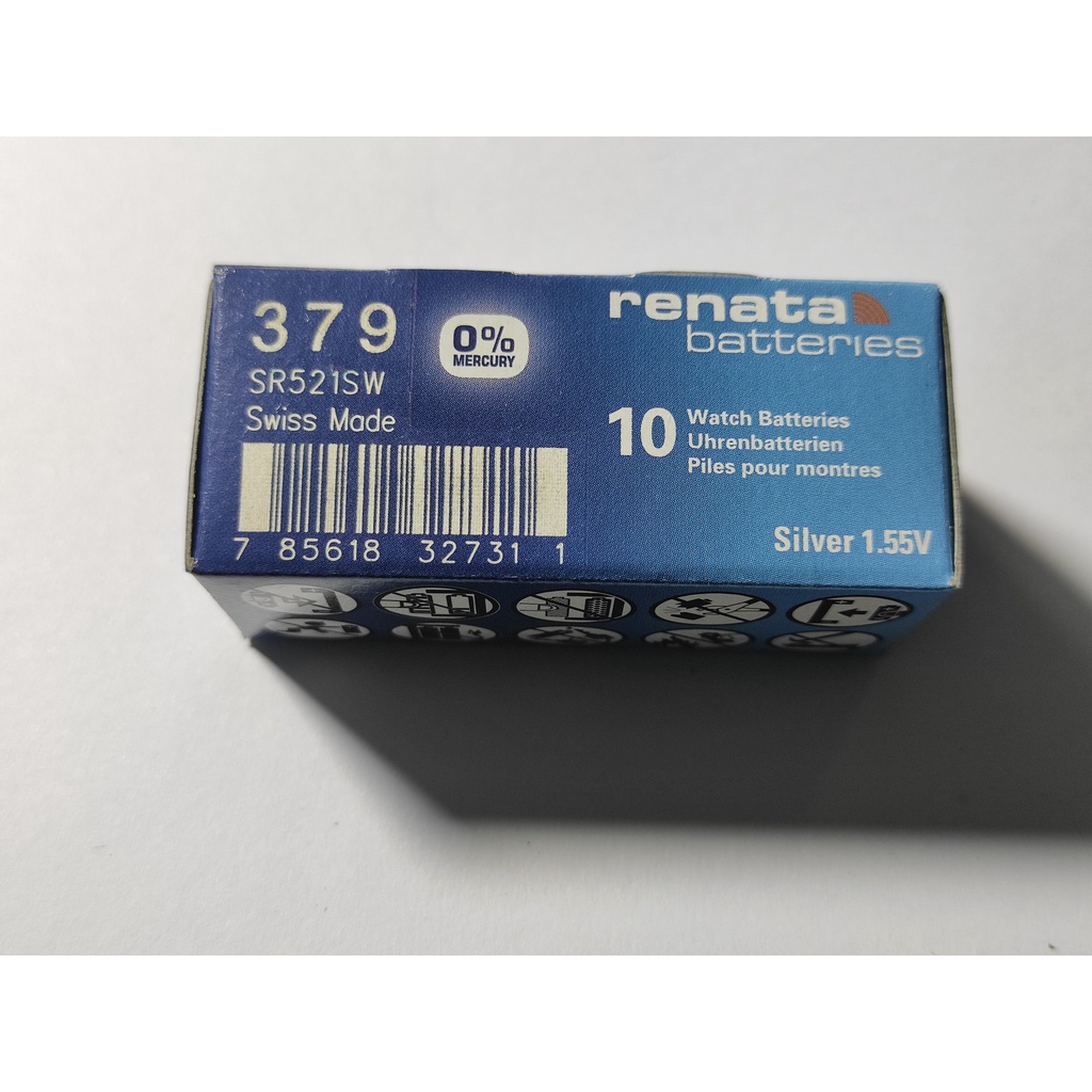 1 Viên Pin Đồng Hồ Renata Thụy Sĩ SR521SW / 379 Loại Tốt