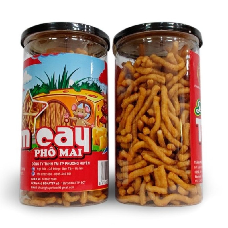 Tăm Cay Fomai - Quẩy Tăm Cay Hộp PTE 220g Snack Thơm Ngon Giòn Tan