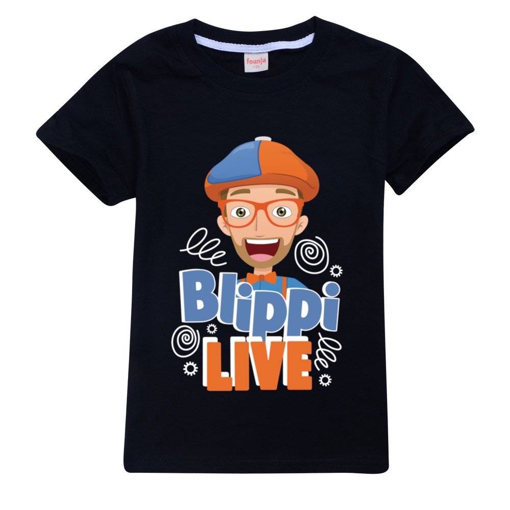 Áo thun bé trai và bé gái in hình BLiPPi dễ thương, Chất liệu cotton thoáng mát mềm mịn, hình in không bong tróc SSSHOP
