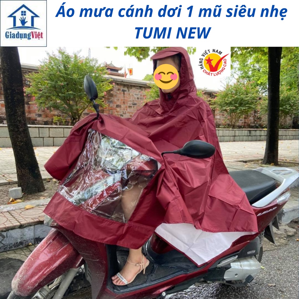 Áo Mưa Cánh Dơi 1 Đầu Tumi New