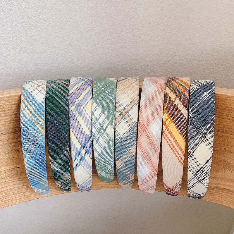 Băng Đô Cài Tóc Họa Tiết Kẻ Sọc Đơn Giản