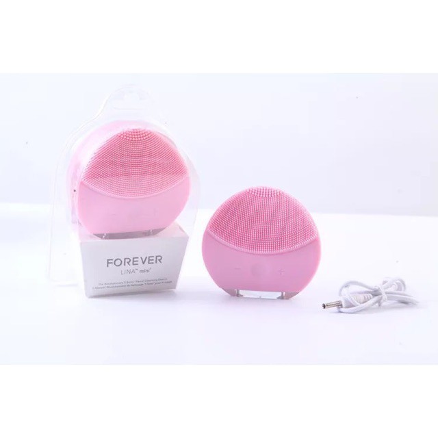 Máy rửa mặt FOREVER massage mặt gai Silicon giúp làm sạch da mặt hiệu quả