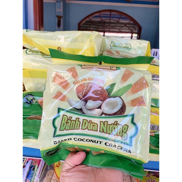 KẸO DỪA NƯỚNG - BÁNH DỪA NƯỚNG NGUYÊN BỊ BÌNH ĐỊNH